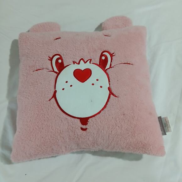 Care Bears American Greetings 2017 Cheer Bear Pillow Land Of Nod Pink Square - Picture 14 of 14